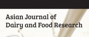 Advertising in Asian Journal of Dairy and Food Research Magazine
