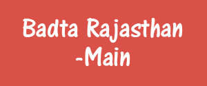 Badta Rajasthan, Tonk - Main