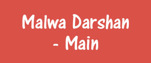 Malwa Darshan, Main, Hindi