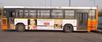 Advertising in Non AC Bus Delhi