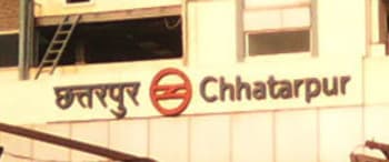 Advertising in Metro Station - Chhatarpur, Delhi