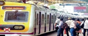 Advertising in Railway Station Central, Mumbai