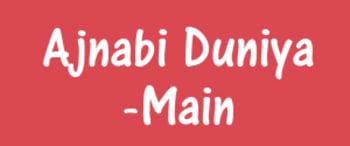 Advertising in Ajnabi Duniya, Main, Hindi Newspaper