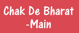 Chak De Bharat, Main, Hindi