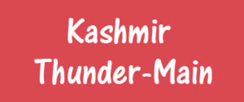 Advertising in Kashmir Thunder, Main, English Newspaper