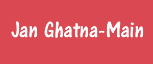 Jan Ghatna, Main, Hindi
