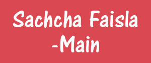 Sachcha Faisla, Main, Hindi