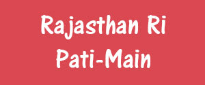 Rajasthan Ri Pati, Jaipur, Rajasthani