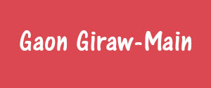 Gaon Giraw, Main, Hindi