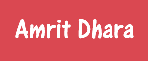 Amrit Dhara, Main, Hindi