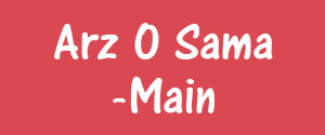 Arz O Sama, Main, Urdu