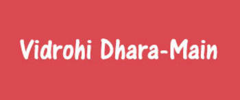 Advertising in Vidrohi Dhara, Main, Hindi Newspaper