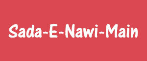 Sada-E-Nawi, Main, Urdu