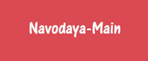 Navodaya, Main, Kannada