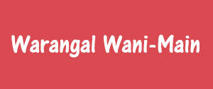 Warangal Vani, Main, Telugu