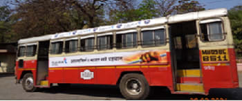 Advertising in Non AC Bus Kolhapur