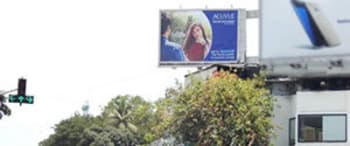Advertising on Hoarding in Dharavi