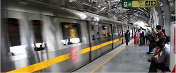 Advertising in Metro Station Shadipur, Delhi