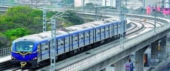 Advertising in Metro Station - CMBT, Chennai