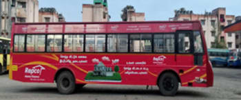 Advertising in Non AC Bus Madurai