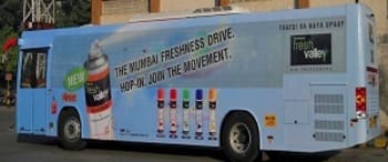 Advertising in AC Bus Shivneri