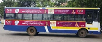Advertising in Non AC Bus Vijayawada