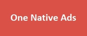 One Native Ads, Website Advertising Rates
