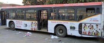 Advertising in Non AC Bus Allahabad