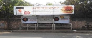Advertising on Bus Shelter in Visharant Wadi
