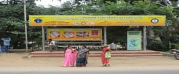 Advertising on Bus Shelter in Koundampalayam