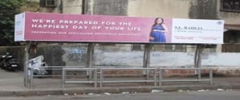 Advertising on Bus Shelter in Mahim  22117