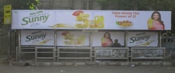 Advertising on Bus Shelter in Kurla  22174