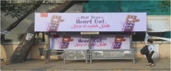 Advertising on Bus Shelter in Goregaon West