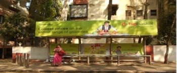 Advertising on Bus Shelter in Koregaon Park