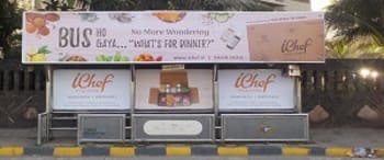 Advertising on Bus Shelter in Worli  27861