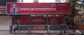 Advertising on Bus Shelter in Lower Parel  27876