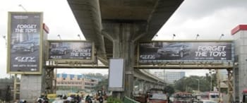 Advertising on Skywalk in Yeswanthpur