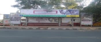 Advertising on Bus Shelter in Domlur