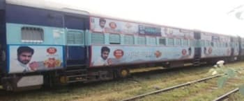 Advertising in Long Distance Train Originating From Kolhapur