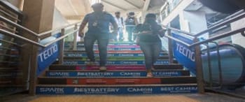 Advertising in Metro Station - Sakinaka Station, Mumbai