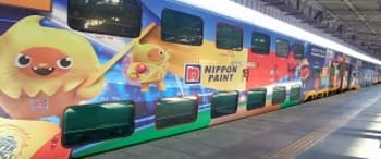 Advertising in Double Decker Train - Chennai to Bangalore