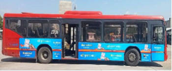 Advertising in AC Bus Jaipur