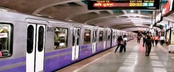 Advertising in Metro Station Masterda Surya Sen, Kolkata
