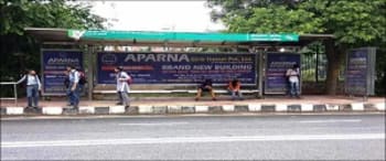 Advertising on Bus Shelter in Roop Nagar  88878