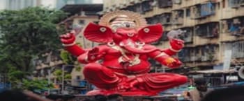 Advertising in Ganesh Chaturthi Mandap