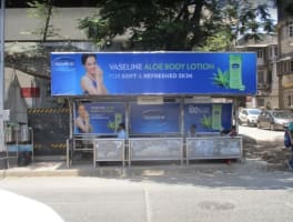 Bus Shelter - Near Dadar T.T Circle - Front Panel - 20 W x 4 H Ft, Back Drop(3 Nos) - 5.9 W x 3.5 H Ft, Side Panels(2Nos) - 4 W x 4 H Ft