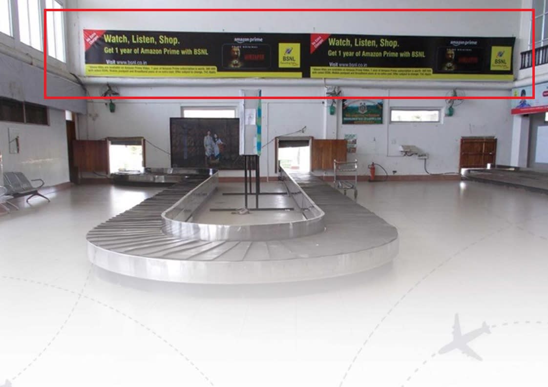 Back Lit Panel - 50 W x 5 H Ft - Baggage Reclaim Area