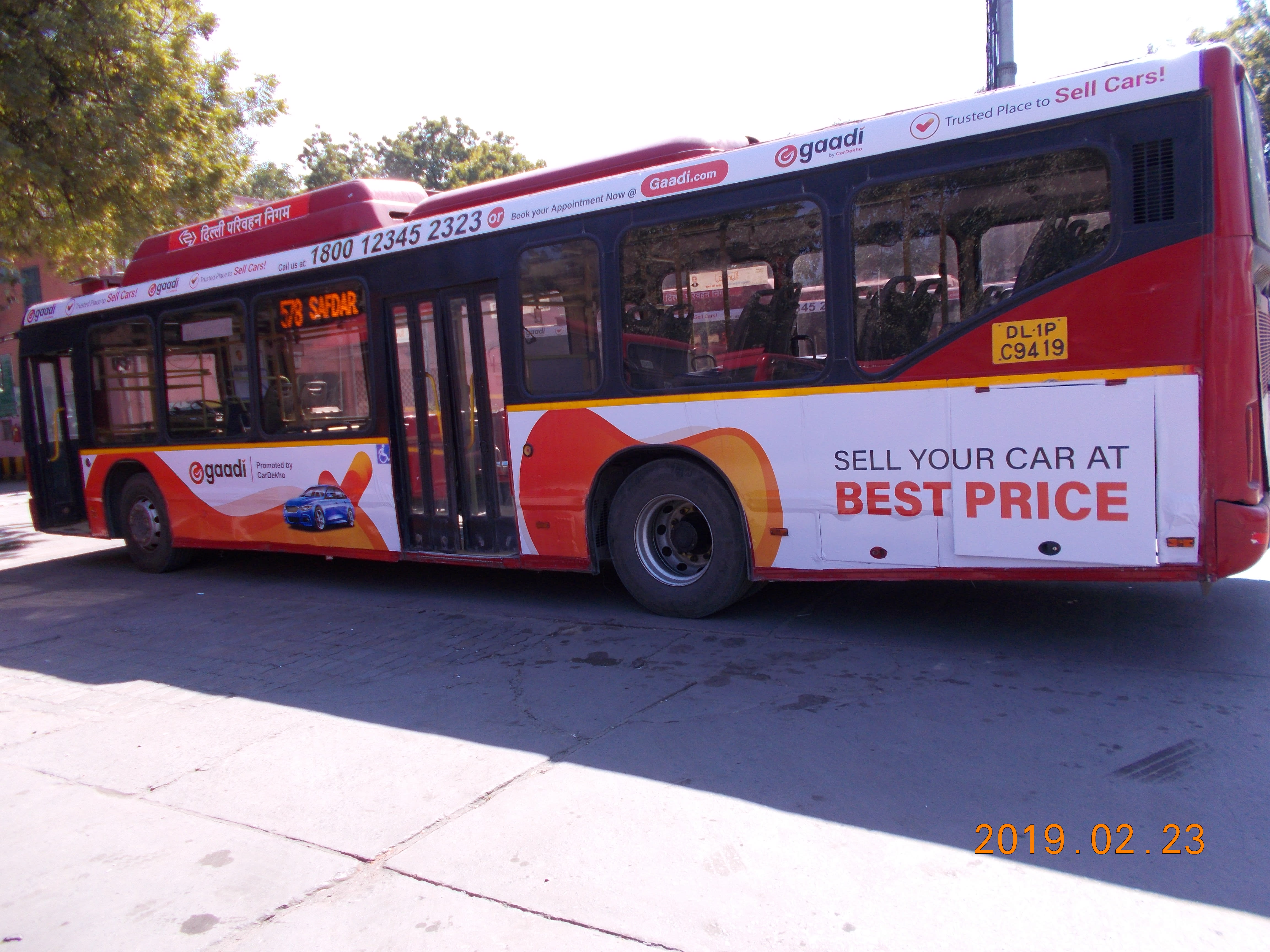 AC Bus - Delhi - Full Bus - Exterior Advertising Option - 2 -DTC Bus
