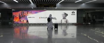 Kolkata Airport-Wall Advertising - Arrival Area, Aero Bridge Walkway - 30 W x 6 H Ft