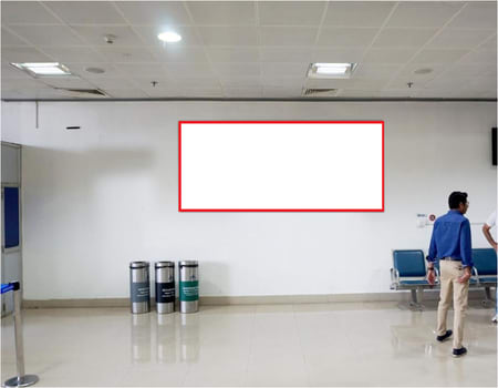 Wall Mount - SHA Ground floor, Near Domestic Boarding Gates - 10 W x 5 H Ft